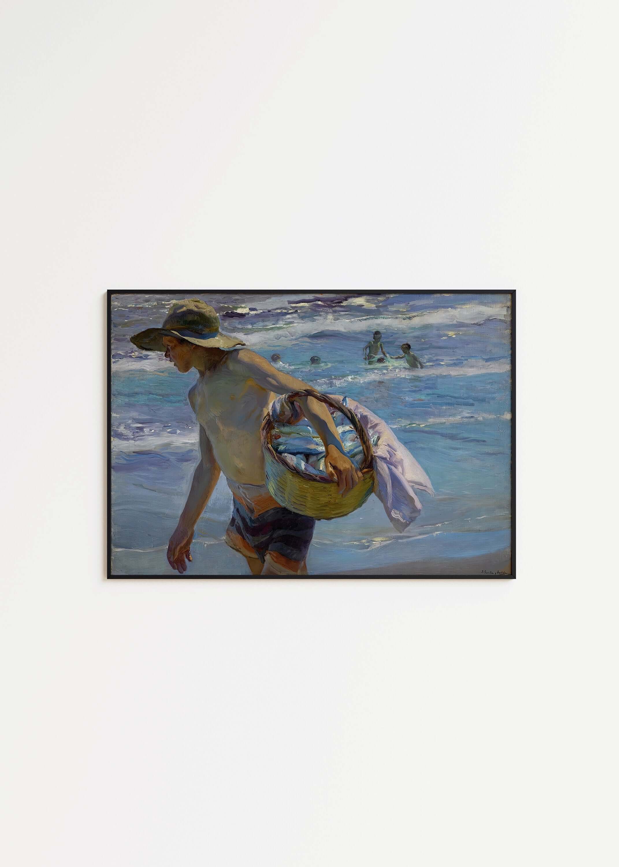 Joaquín Sorolla y Bastida - El Pescador (The Fishseller) | Spanish Impressionist Painting (available framed or unframed) - 9ArtPrints