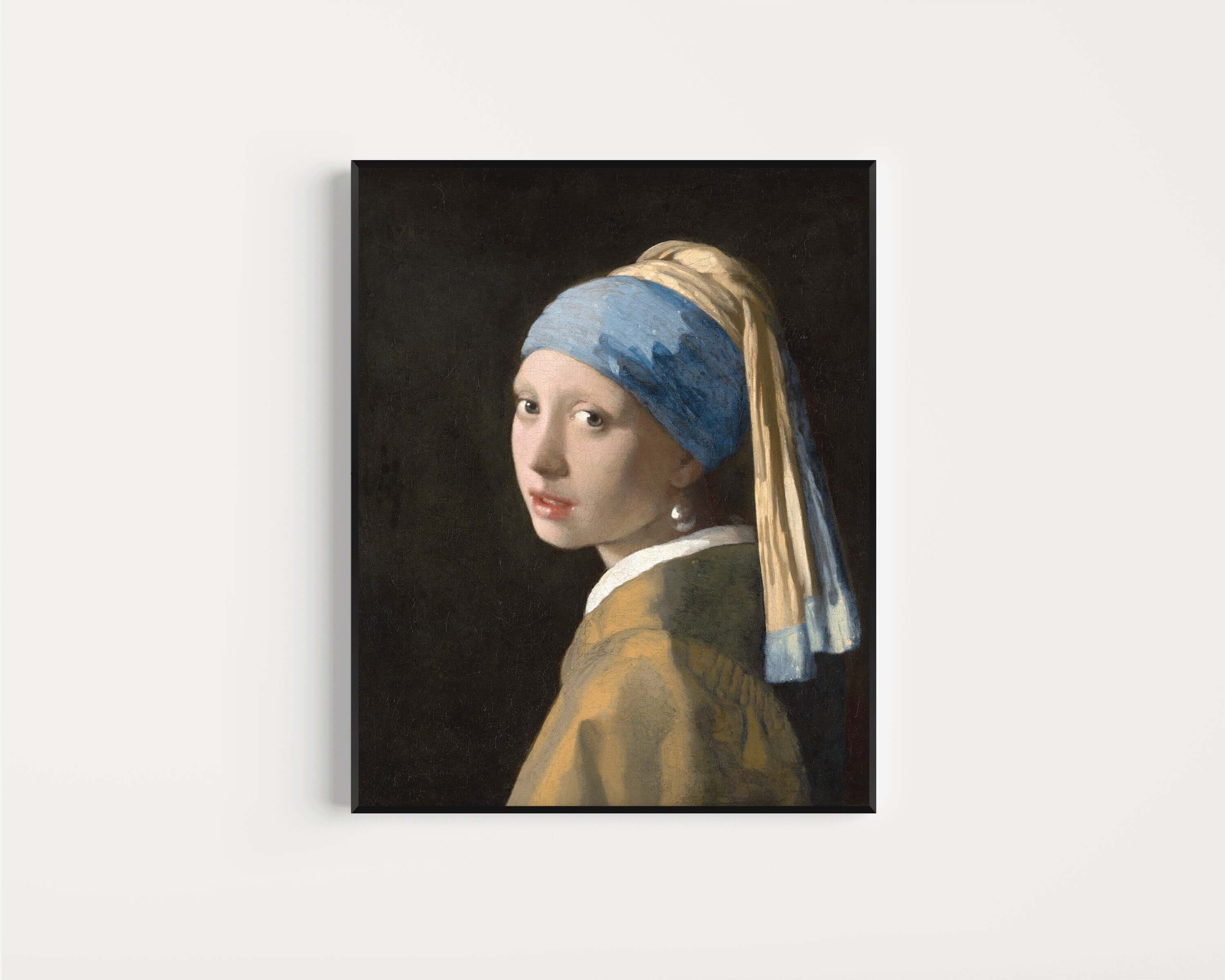 Johannes Vermeer - Girl With A Pearl Earring | Famous Art Pablo Picasso - Dove | Famous Sketch Art in Beige (available framed or unframed) - 9ArtPrints