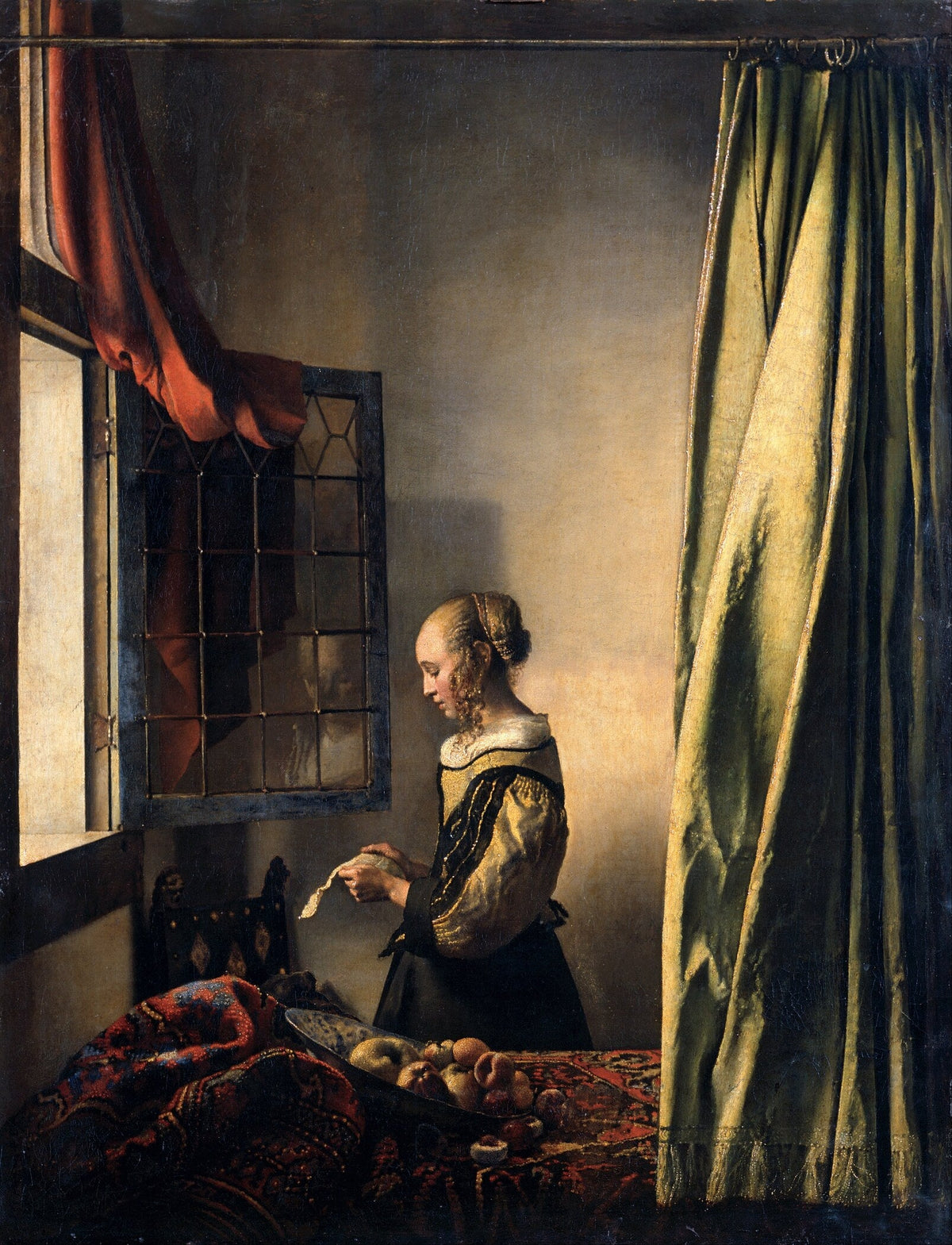 Johannes Vermeer — Young Woman Reading a Letter at an Open Window | Fine Art Print - 9ArtPrints
