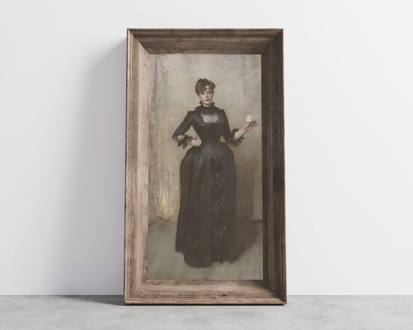 John Singer Sargent — Lady with the Rose (Charlotte Louise Burckhardt) | Fine Art Print