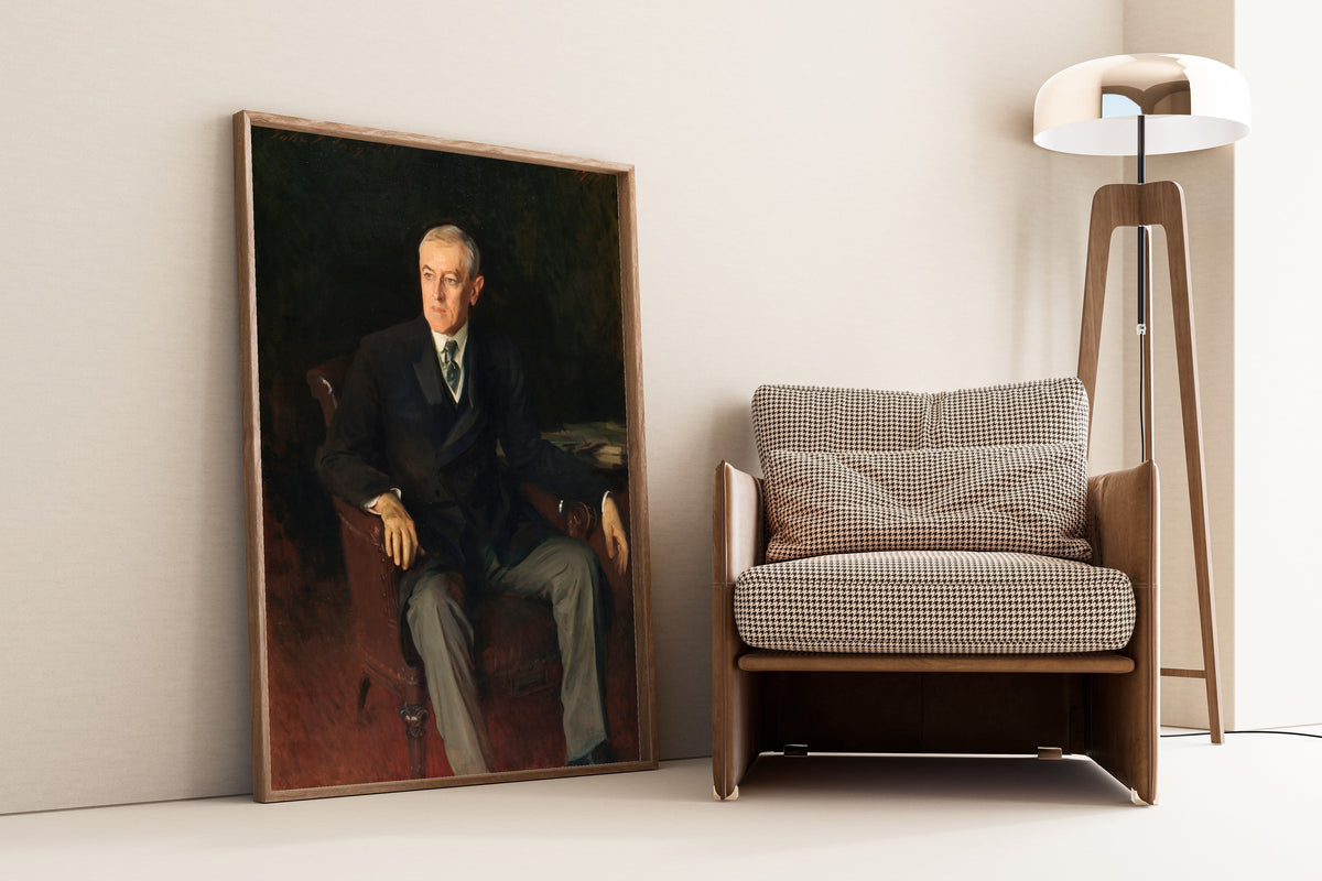 John Singer Sargent — Portrait of Woodrow Wilson | Fine Art Print - 9ArtPrints