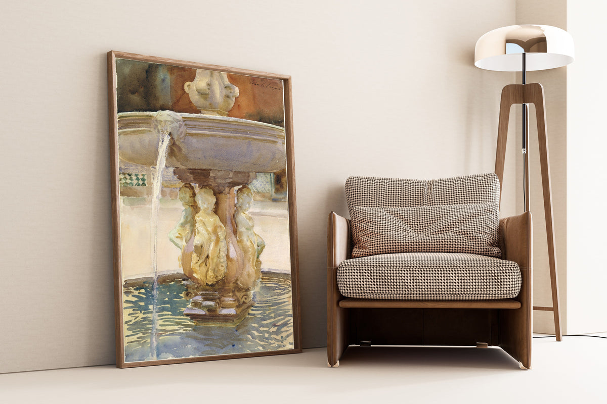 John Singer Sargent — Spanish Fountain | Fine Art Print - 9ArtPrints