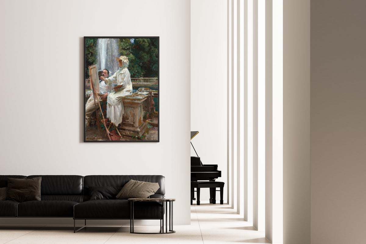 John Singer Sargent — The Fountain, Villa Torlonia, Frascati | Fine Art Print - 9ArtPrints