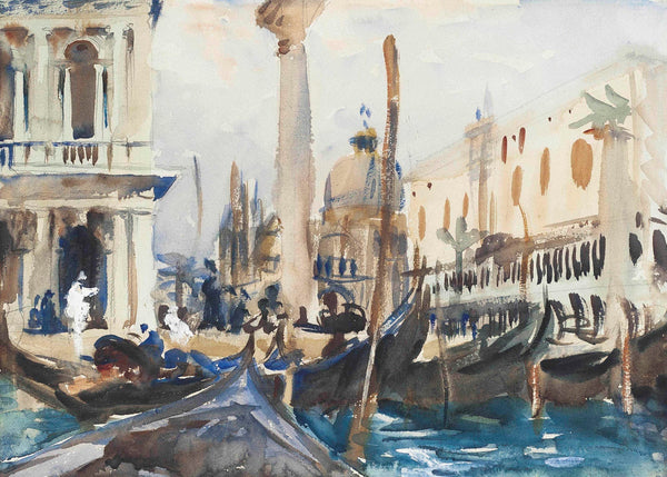 John Singer Sargent — The Piazzetta with Gondolas | Fine Art Print