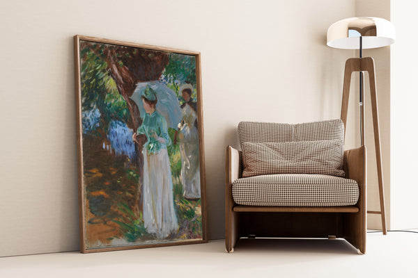 John Singer Sargent — Two Girls with Parasols | Fine Art Print