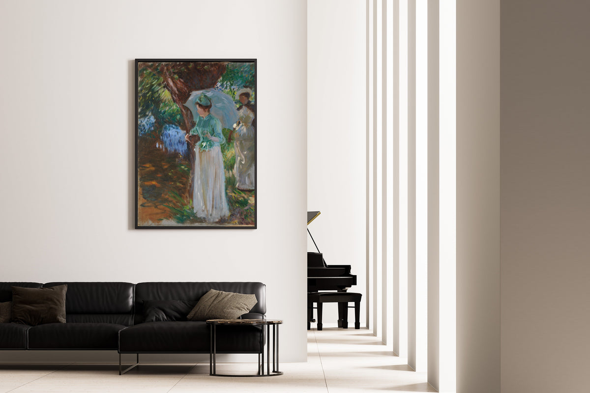 John Singer Sargent — Two Girls with Parasols | Fine Art Print - 9ArtPrints