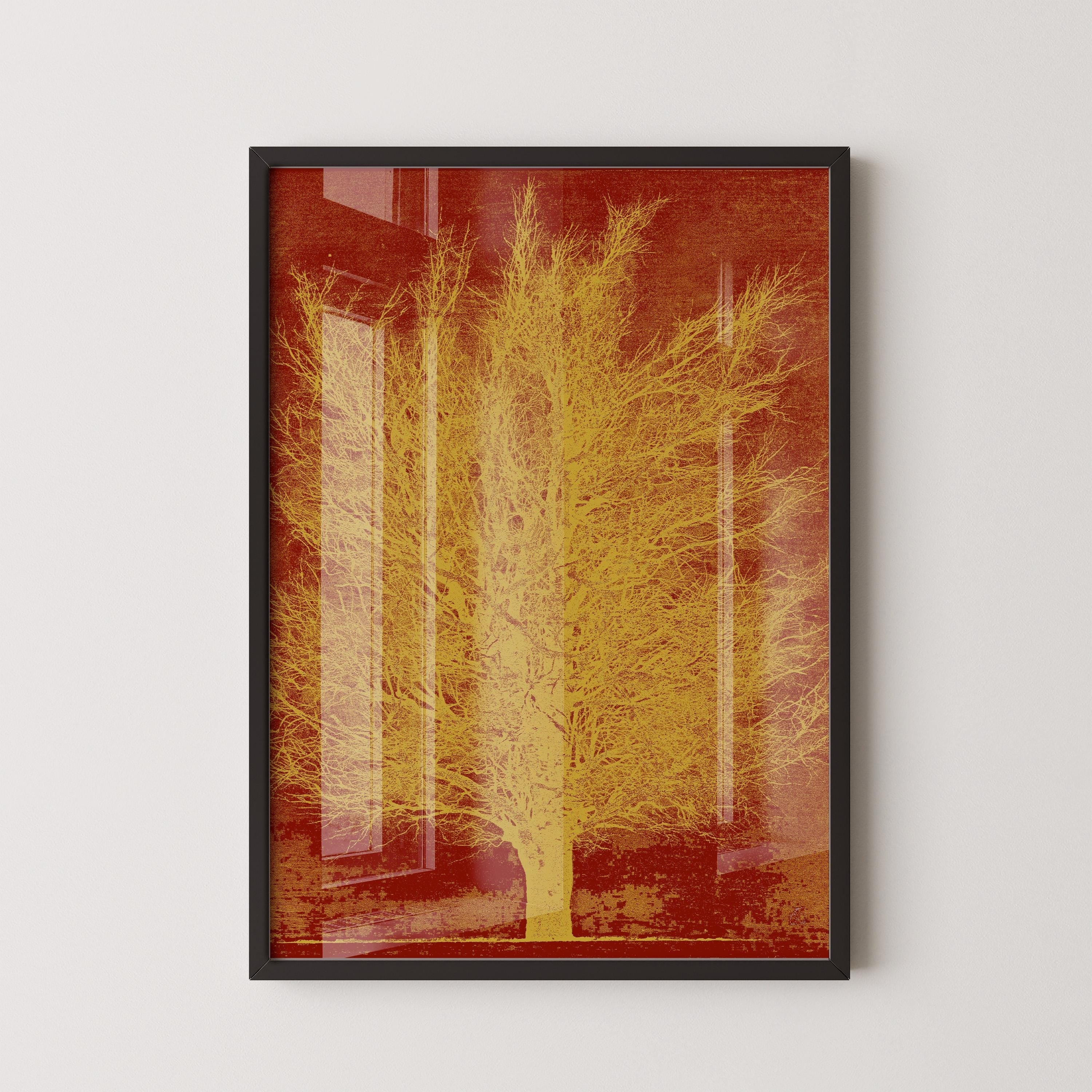 Joichi Hoshi - Gold Tree (Remix) | PREMIUM GICLÉE PRINT | Vintage Japanese Woodblock Art | (available handframed or unframed) - 9ArtPrints