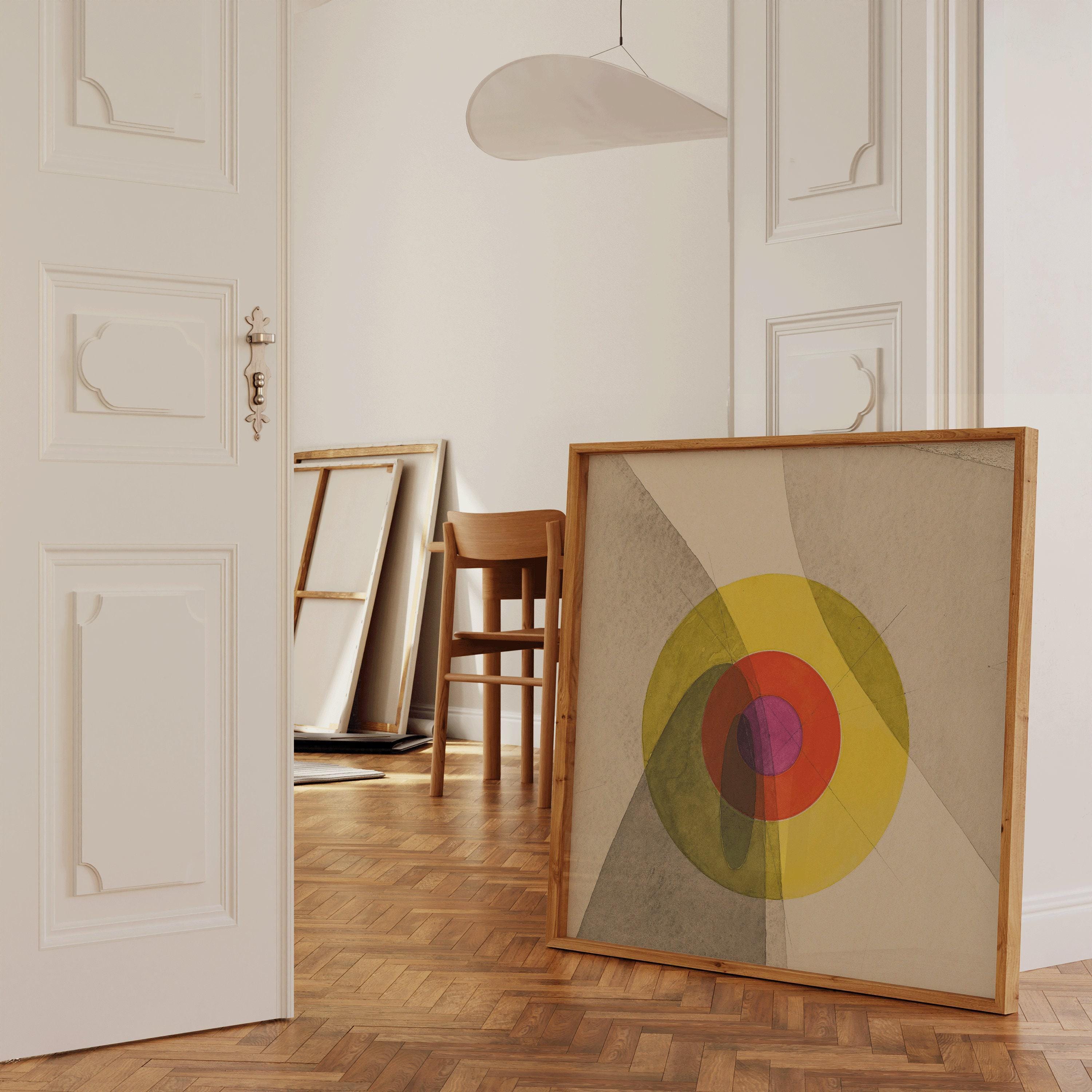 Joost Schmidt for Bauhaus PREMIUM GICLÉE PRINT - Vintage Mid - century Modern Abstract Art Print in Yellow (available handframed) 1x1 - 9ArtPrints