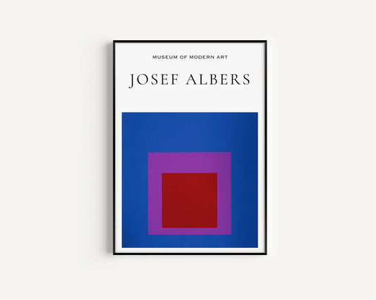 Josef Albers - Homage to the Square | Famous Modern Abstract Art (available framed or unframed) - 9ArtPrints