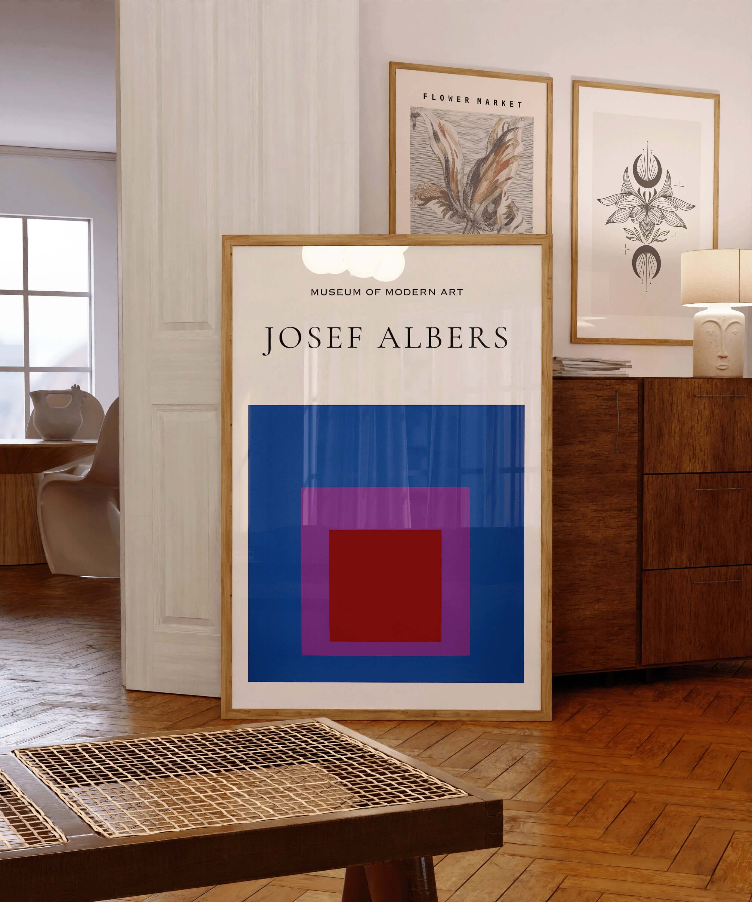 Josef Albers - Homage to the Square | Famous Modern Abstract Art (available framed or unframed) - 9ArtPrints