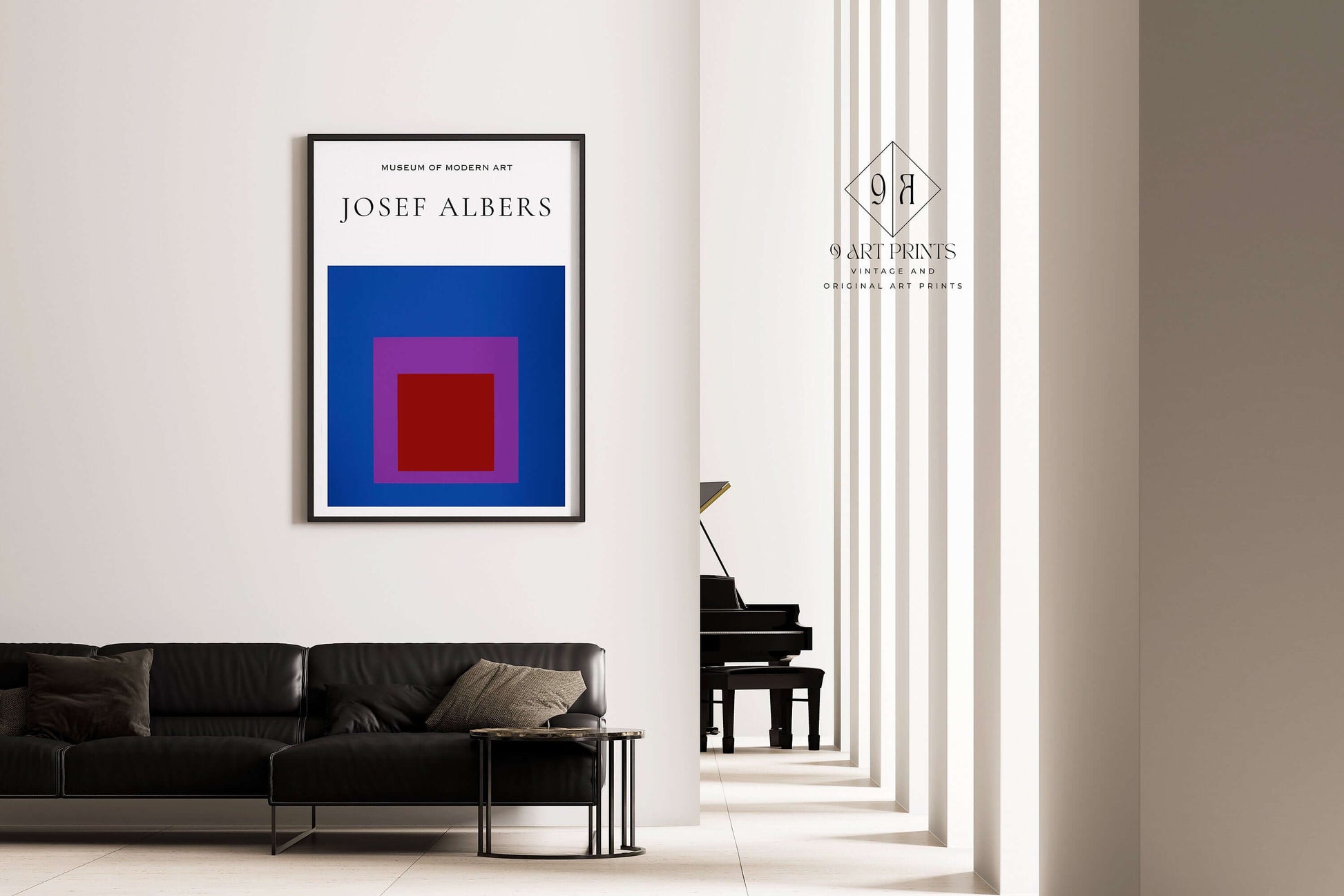 Josef Albers - Homage to the Square | Famous Modern Abstract Art (available framed or unframed) - 9ArtPrints