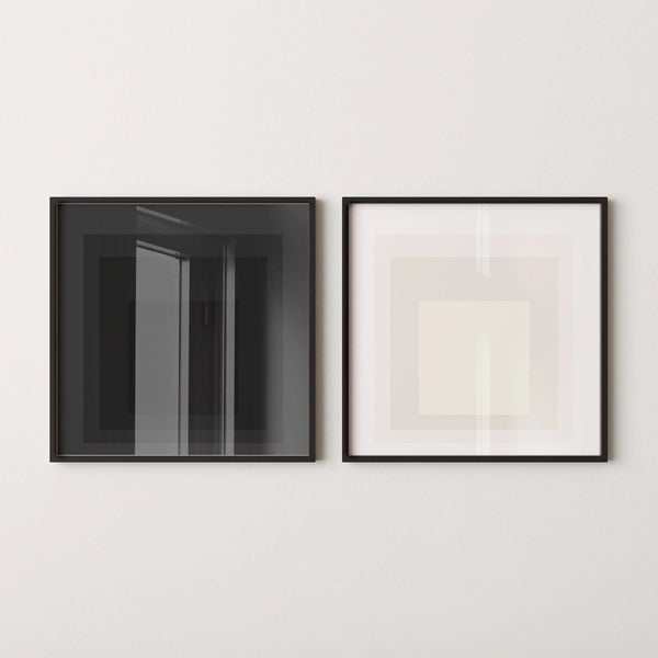 After Josef Albers — Statement Duo | Angel & Devil | Homage to the Square Art Print