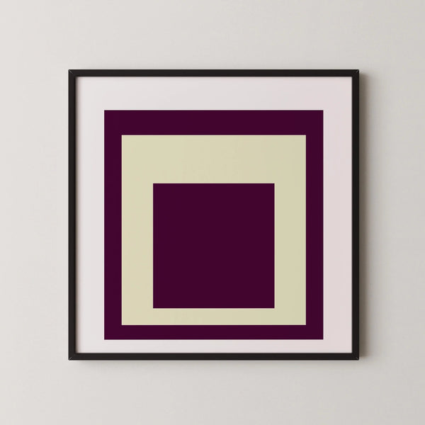 Dessert — Homage to the Square | Mid-Century Modern Art Print