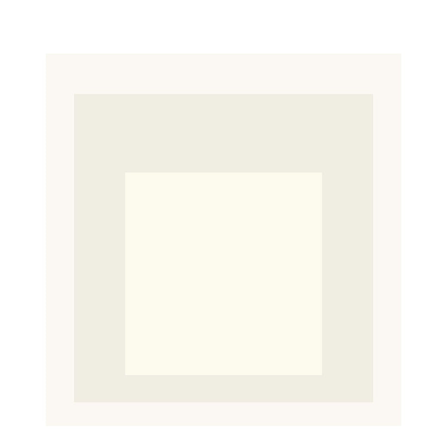 Devil — Homage to the Square | Mid-Century Modern Art Print shown to scale on a wall above a sofa
