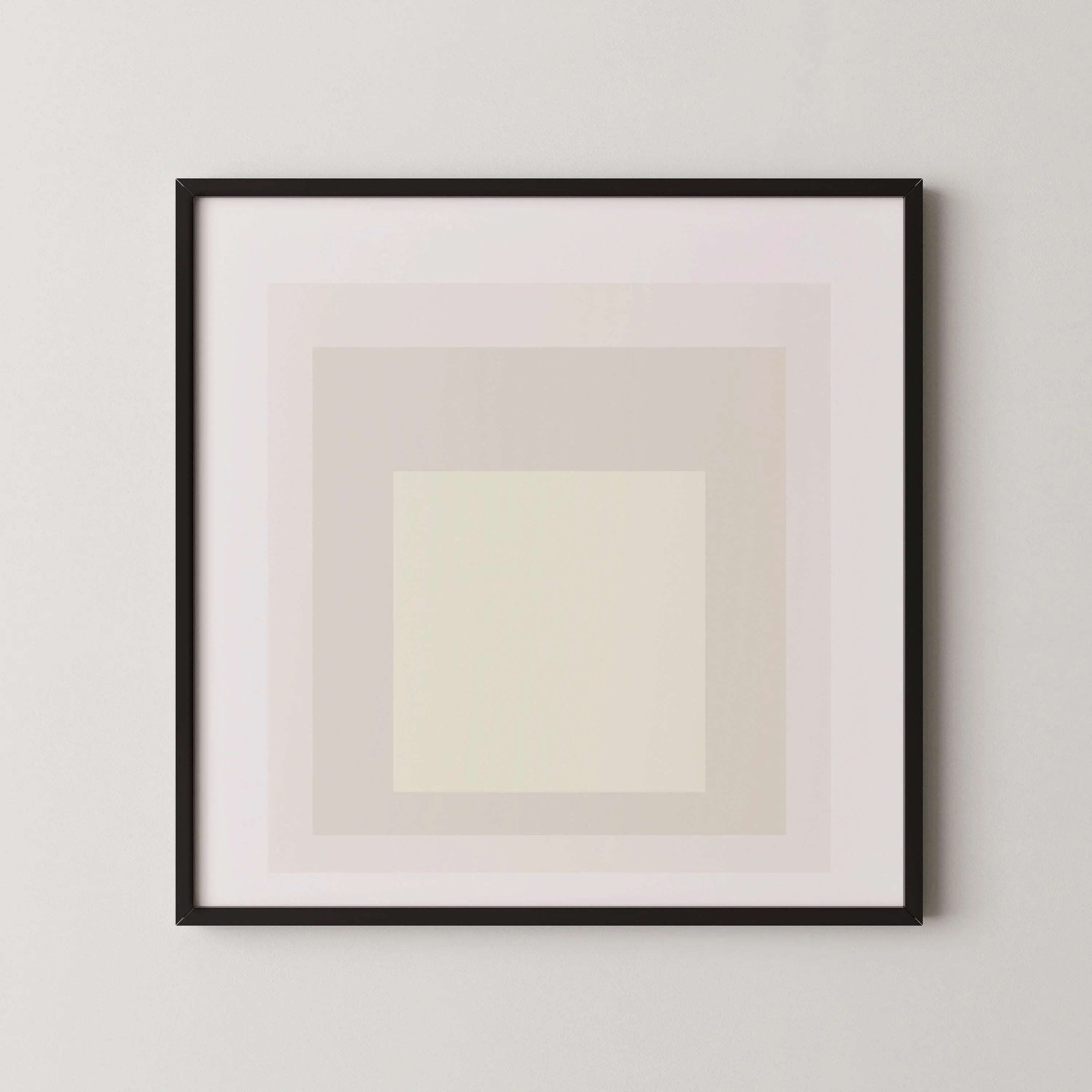 Josef Albers Inspired 'Devil' Giclee Print: Mid - Century Modern Art, Handframed Option (1x1) - 9ArtPrints