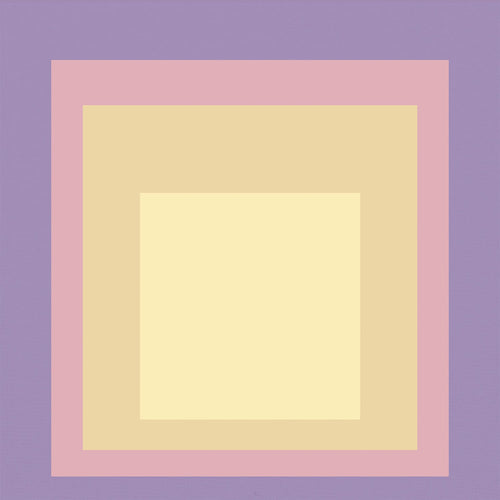 Josef Albers Inspired Dusk Art Print: Mid - Century Modern Homage to the Square - 9ArtPrints