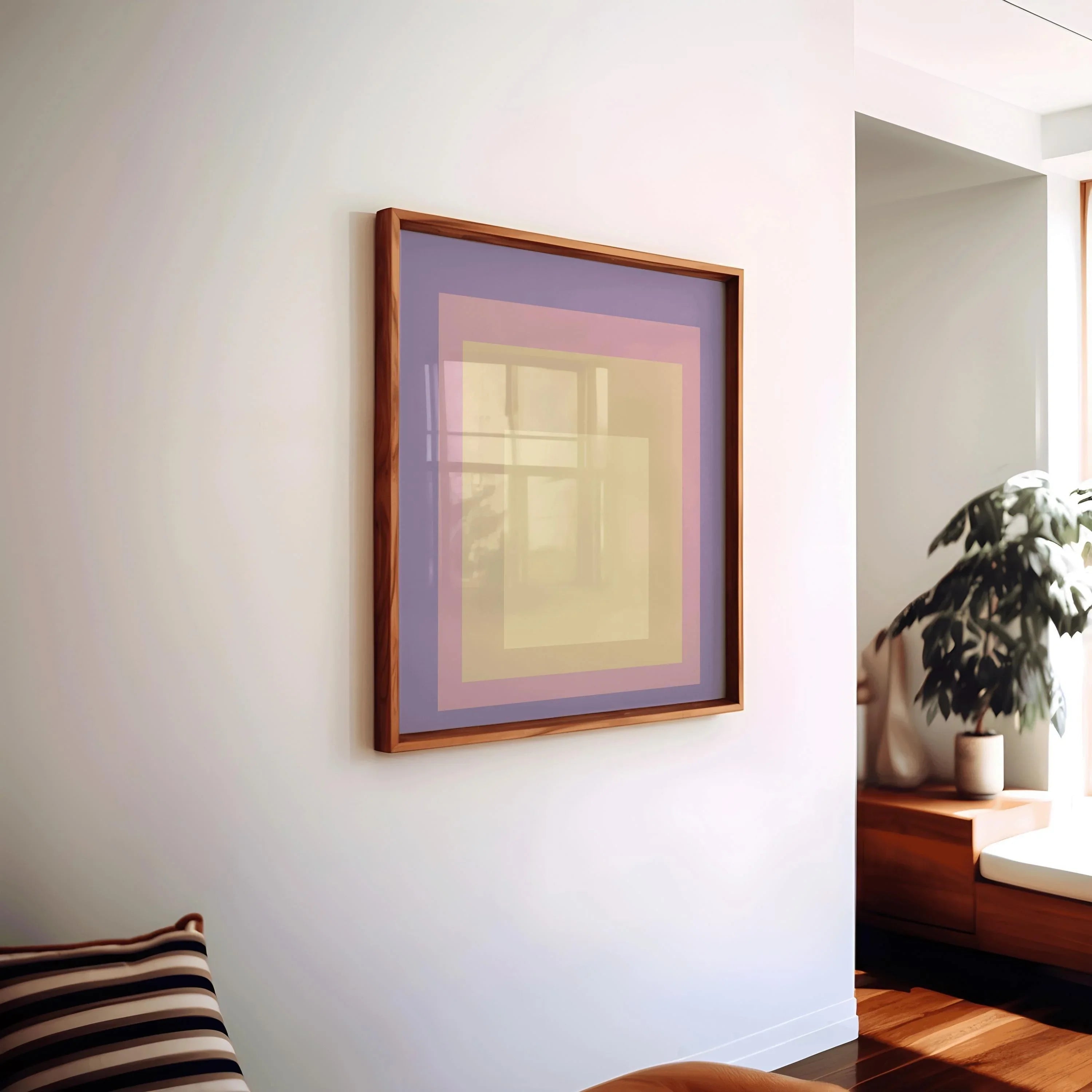 Josef Albers Inspired ‚ Dusk‚Äô Art Print: Mid - Century Modern Homage to the Square - 9ArtPrints