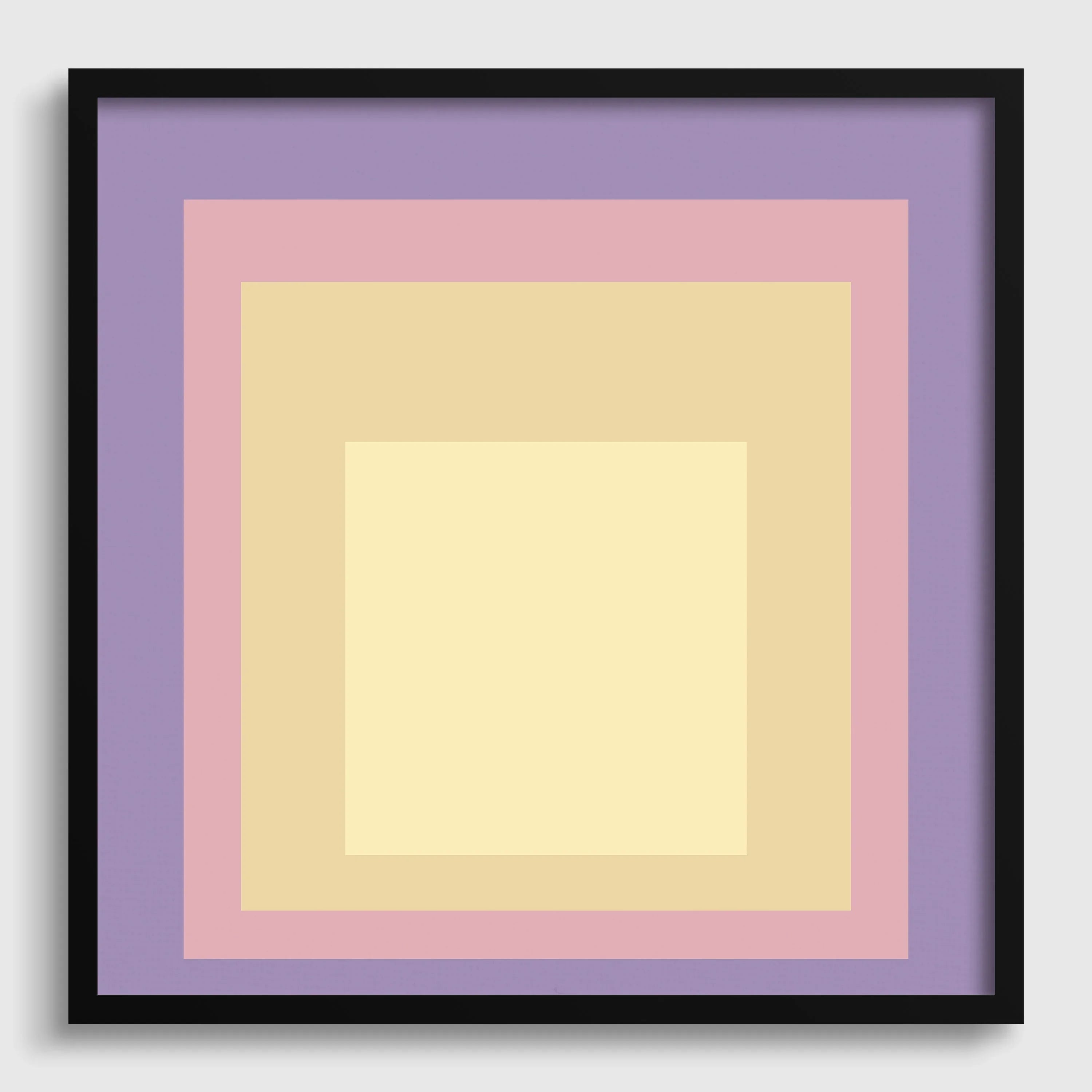 Josef Albers Inspired ‚ Dusk‚Äô Art Print: Mid - Century Modern Homage to the Square - 9ArtPrints