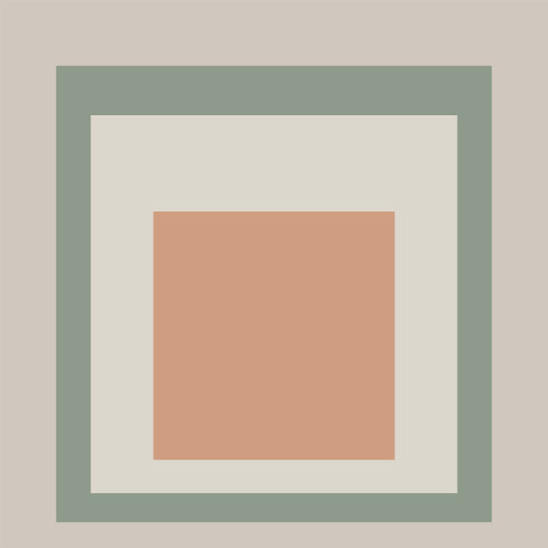Grass Jelly — Homage to the Square | Mid-Century Modern Art Print