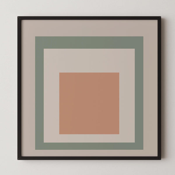 Grass Jelly — Homage to the Square | Mid-Century Modern Art Print