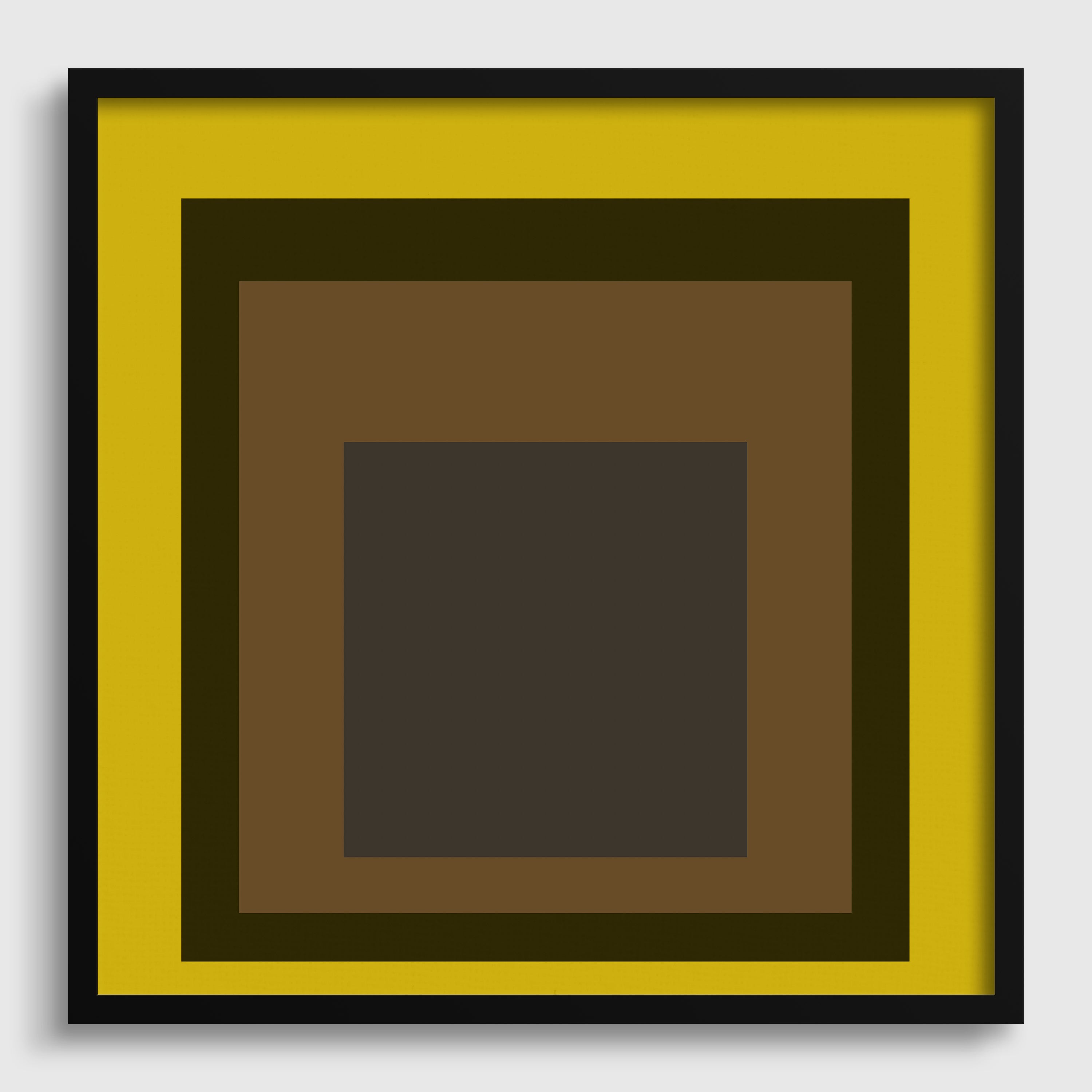 Josef Albers Inspired 'Harvest' Giclée Print: Mid - Century Modern Art, Mustard Yellow - 9ArtPrints
