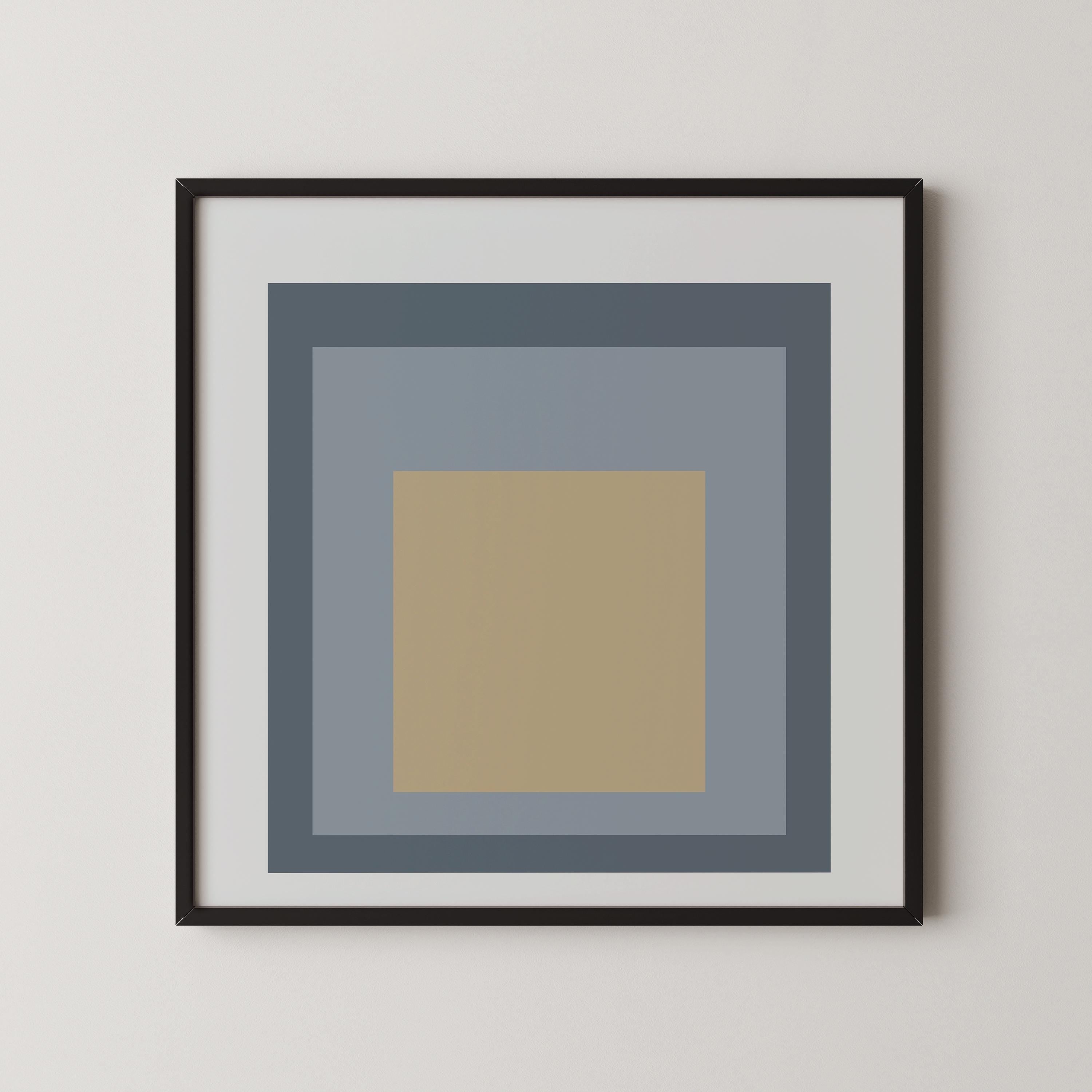 Josef Albers Inspired 'Homage to the Square' Giclée Print: Mid - Century Modern Art (1x1) - 9ArtPrints