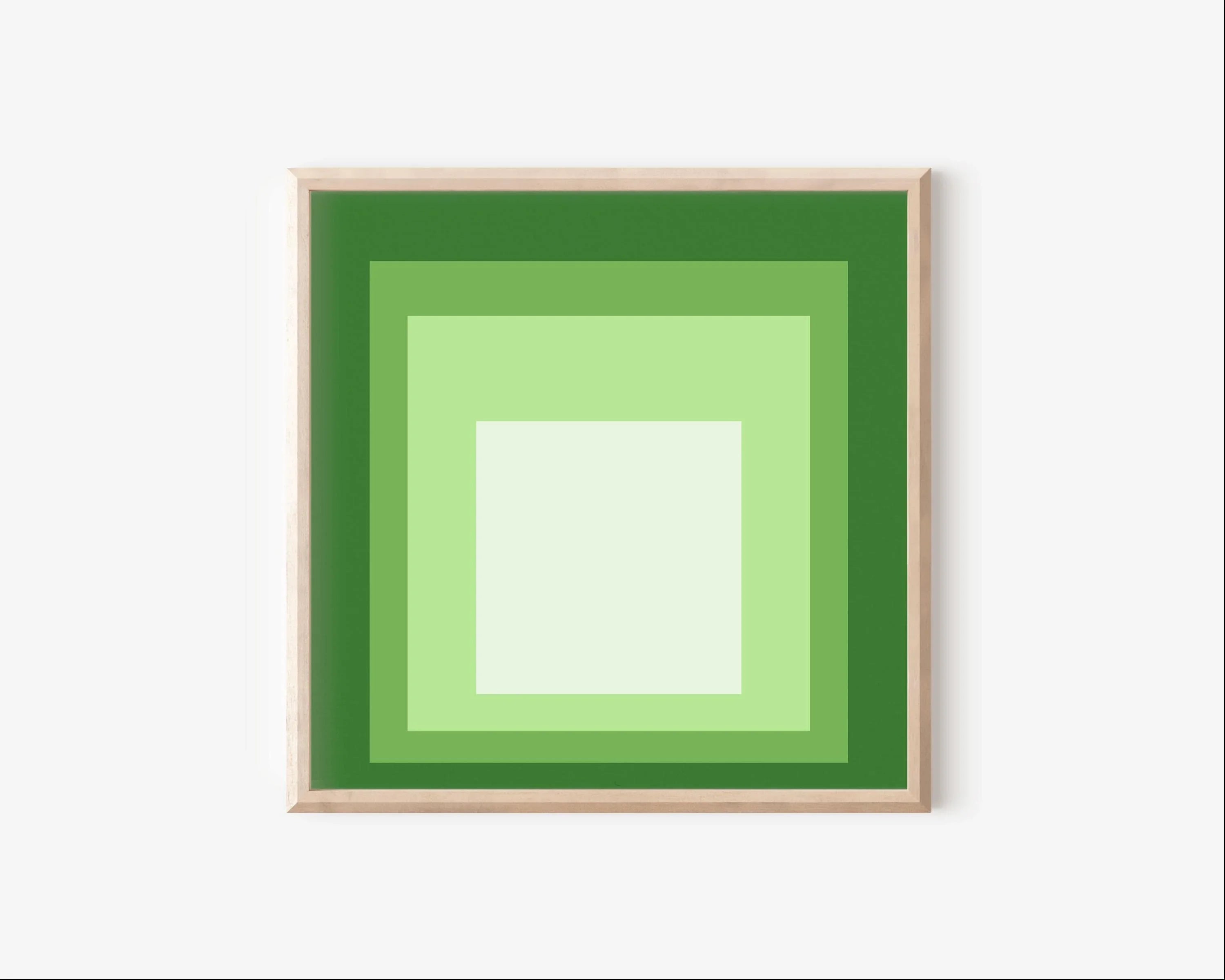 Josef Albers Inspired 'Homage to the Square' Giclee Print: Mid - Century Modern Art - 9ArtPrints