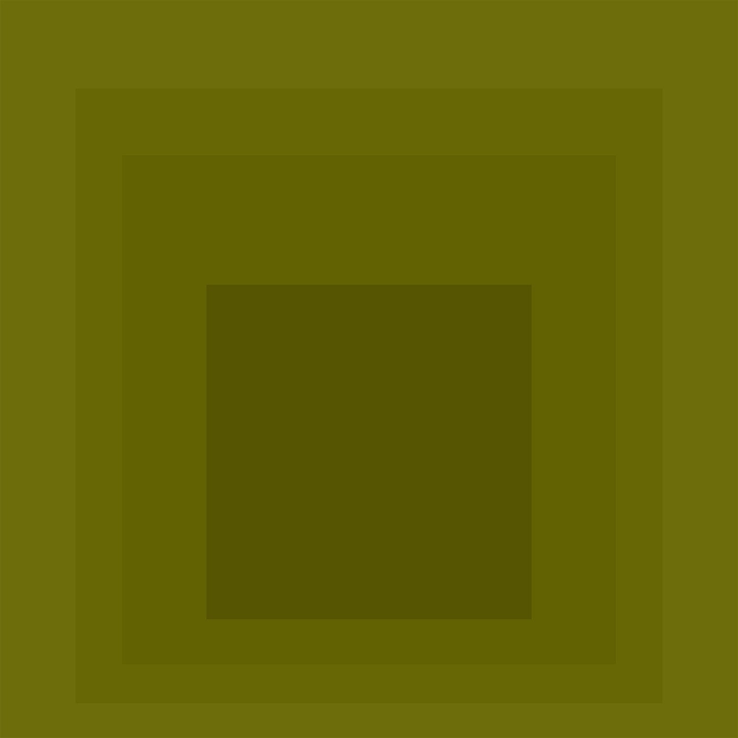 Josef Albers Inspired 'Homage to the Square' Giclee Print Mid - Century Modern Olive Green Art - 9ArtPrints
