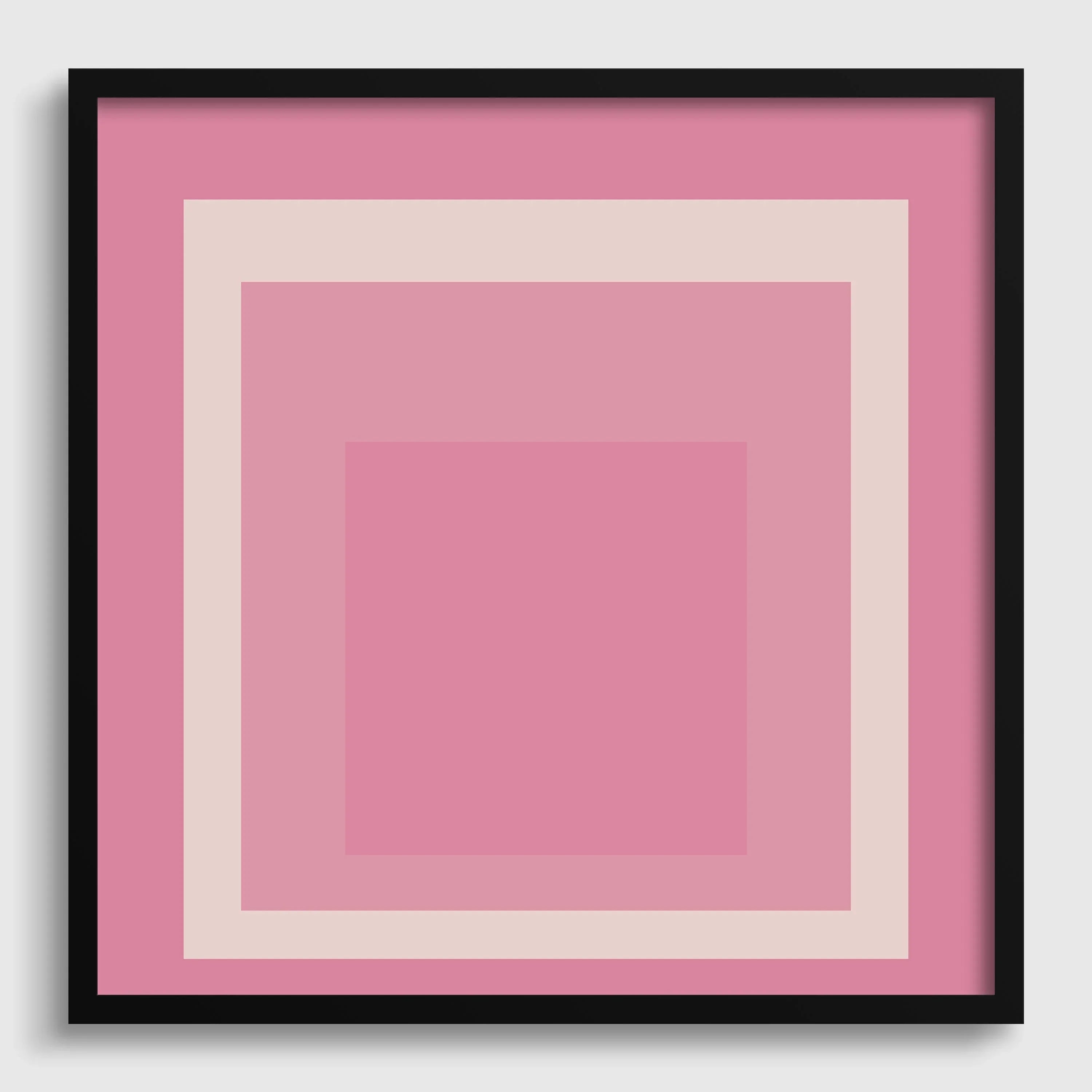 Josef Albers Inspired - Margot - 'Homage to the Square' Giclee Print: Mid - Century Modern Art - 9ArtPrints