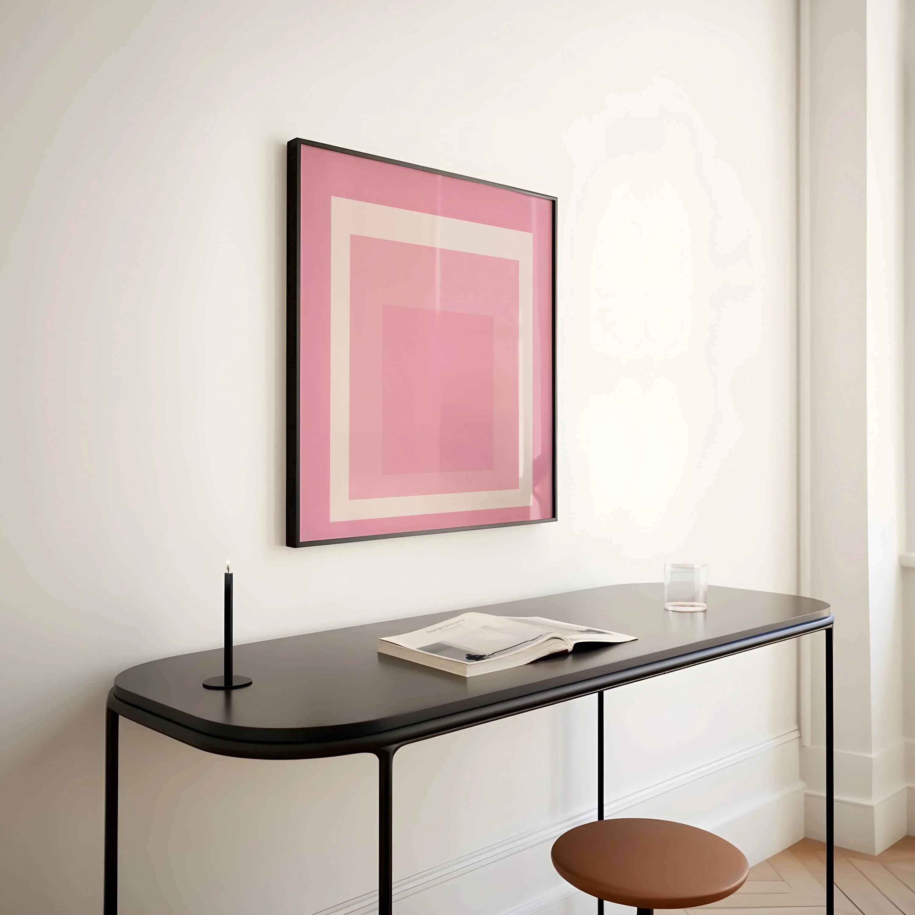 Josef Albers Inspired - Margot - 'Homage to the Square' Giclee Print: Mid - Century Modern Art - 9ArtPrints