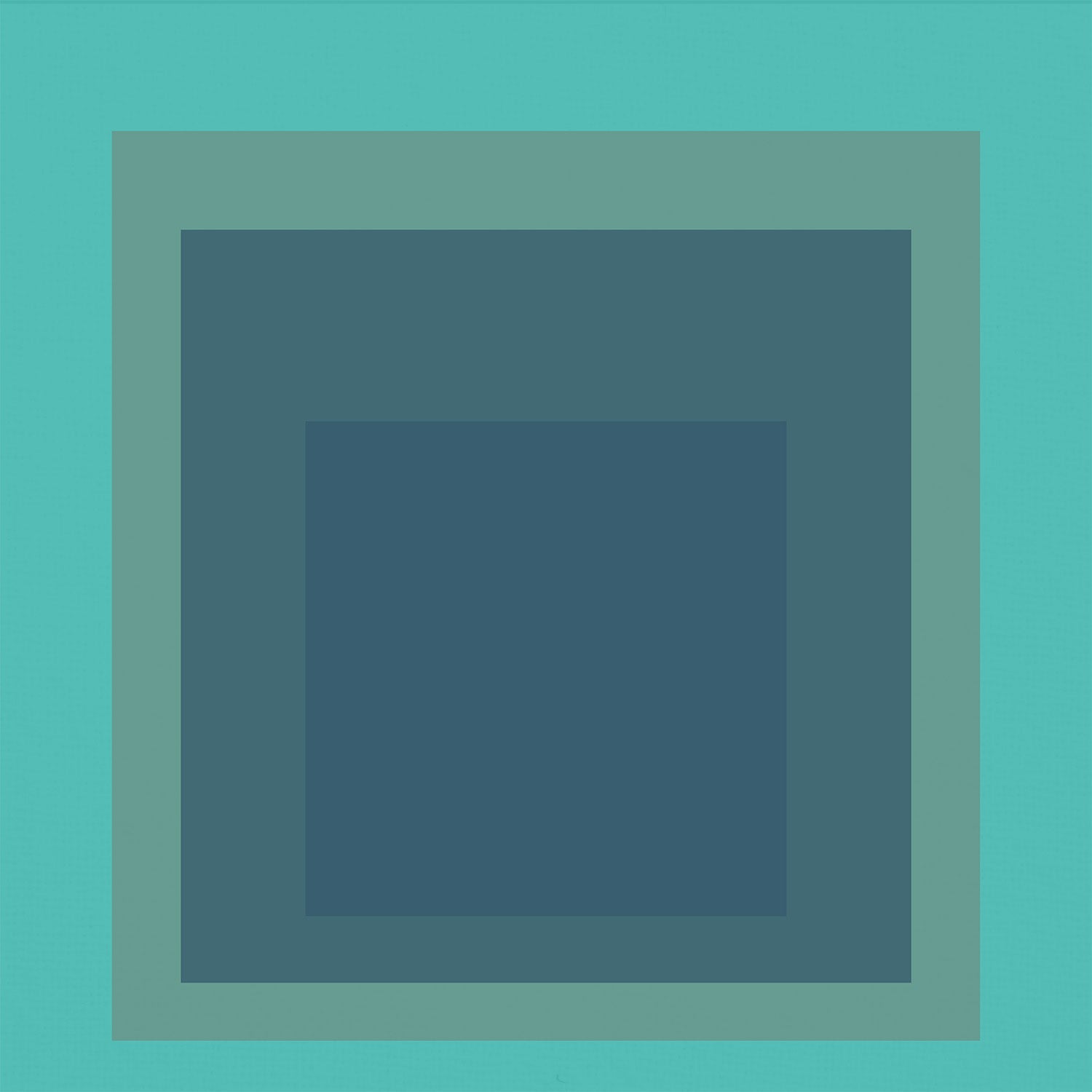 Josef Albers Inspired 'Meadow' Giclee Print: Mid - Century Modern Art, Mint Green - 9ArtPrints