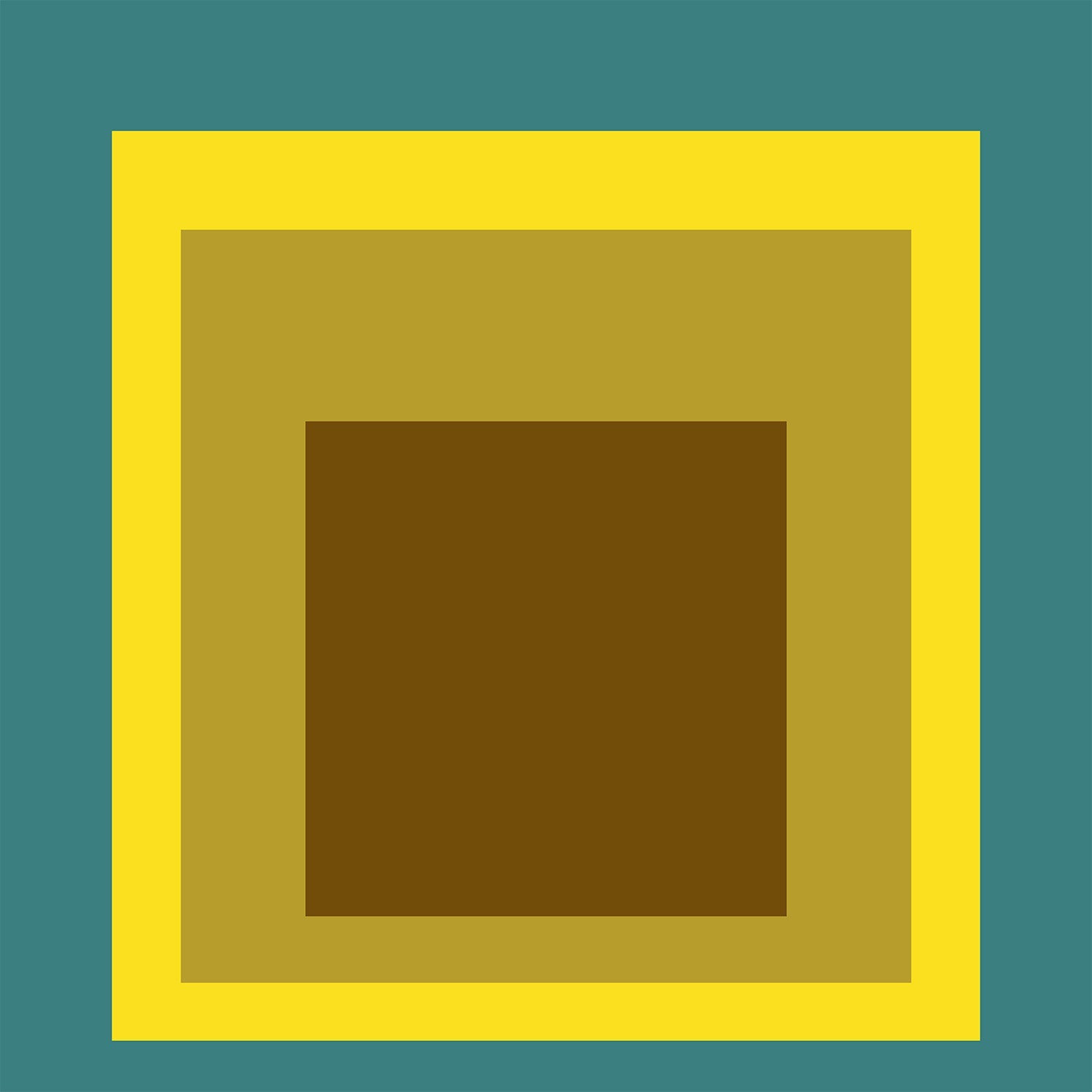 Josef Albers Inspired Memento Homage to the Square Giclee Print: Mid - Century Modern Art - 9ArtPrints