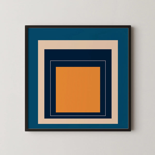 Metro — Homage to the Square | Mid-Century Modern Art Print
