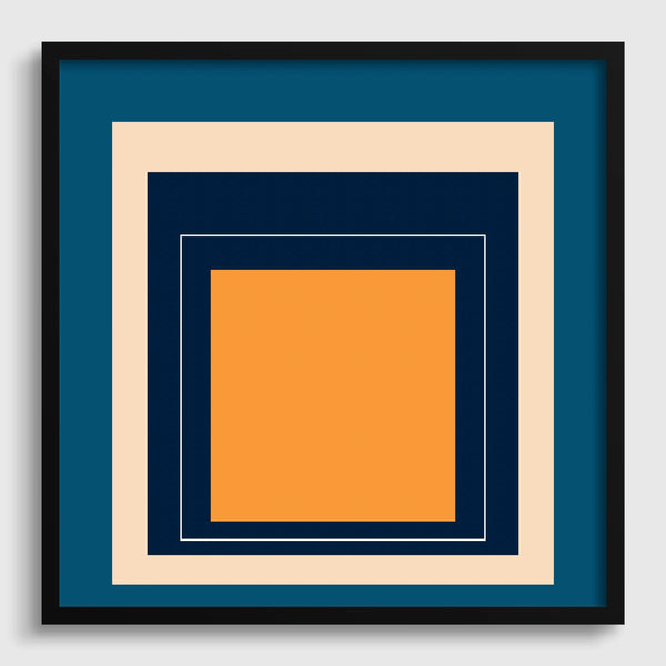 Metro — Homage to the Square | Mid-Century Modern Art Print