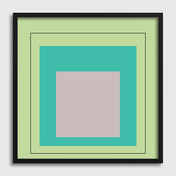 Pandan — Homage to the Square | Mid-Century Modern Art Print
