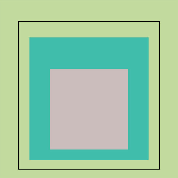 Pandan — Homage to the Square | Mid-Century Modern Art Print