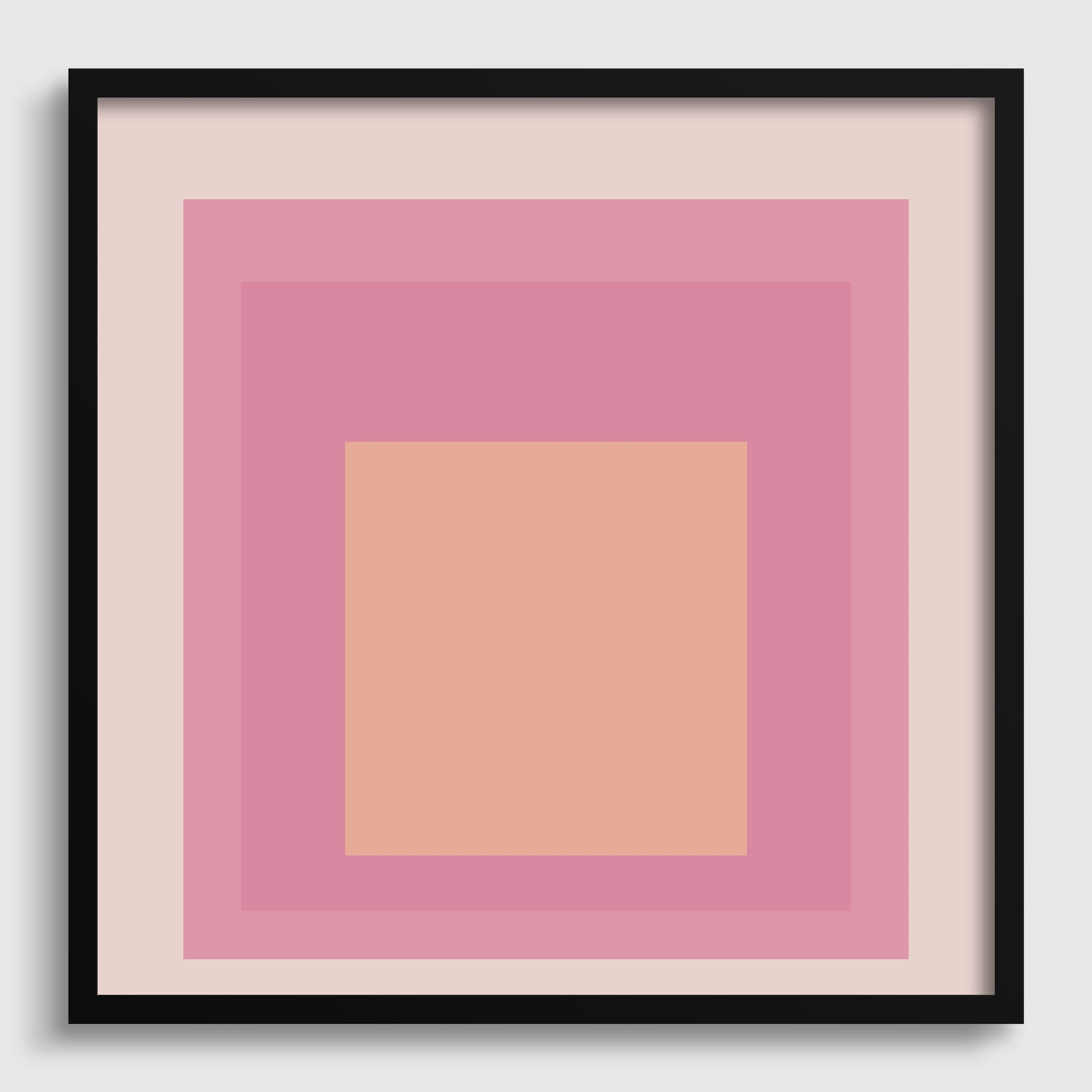 Josef Albers Inspired 'Patricia' Giclée Print: Mid - Century Modern Homage to the Square (1x1) - 9ArtPrints