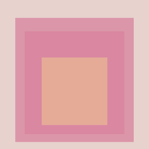 Josef Albers Inspired 'Patricia' Giclee Print: Mid - Century Modern Homage to the Square (1x1) - 9ArtPrints