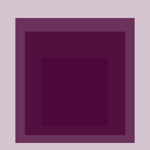 Plum — Homage to the Square | Mid-Century Modern Art Print