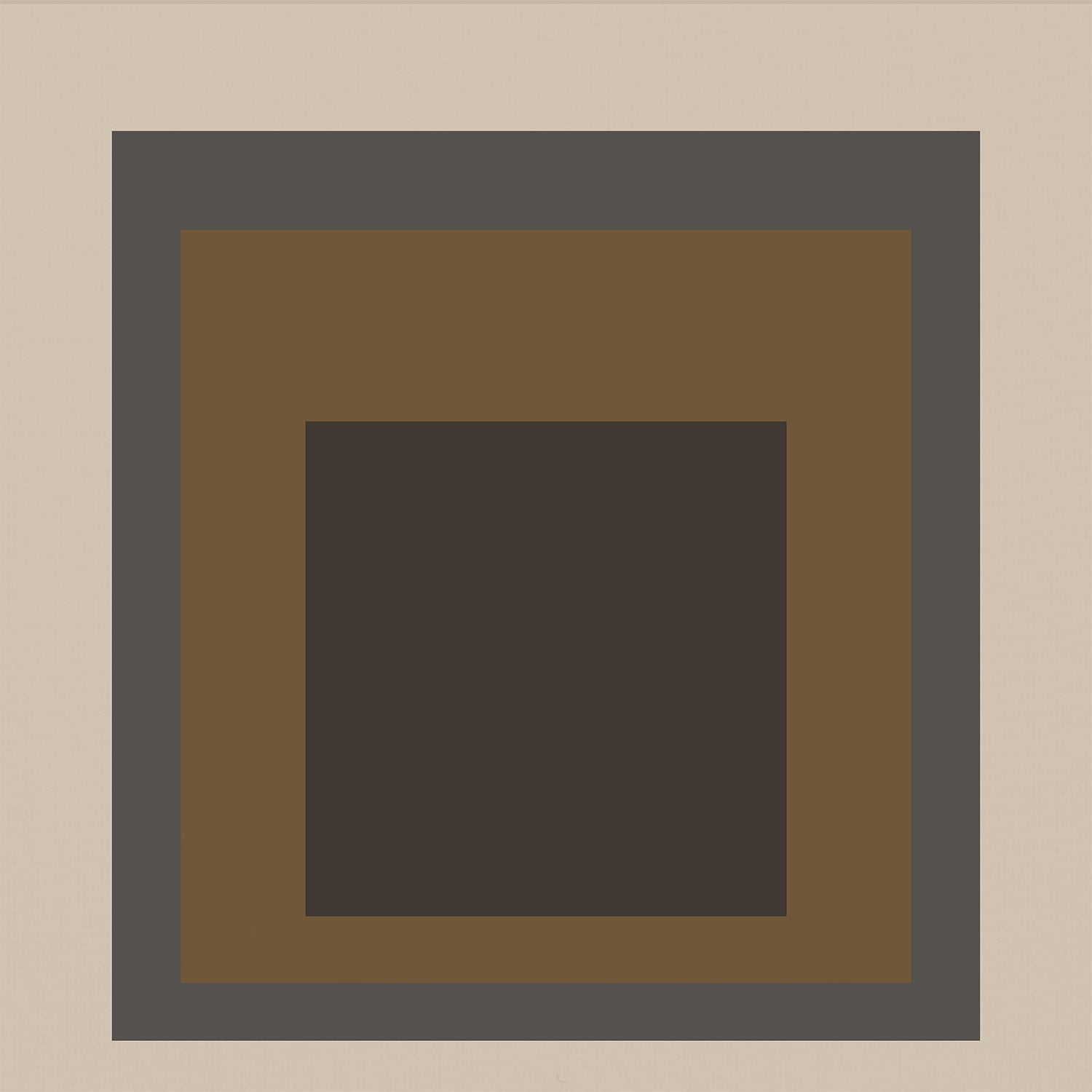 Josef Albers Inspired "Sienna" Art Print: Mid - Century Modern Homage to the Square (1x1) - 9ArtPrints