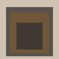 Sienna — Homage to the Square | Mid-Century Modern Art Print