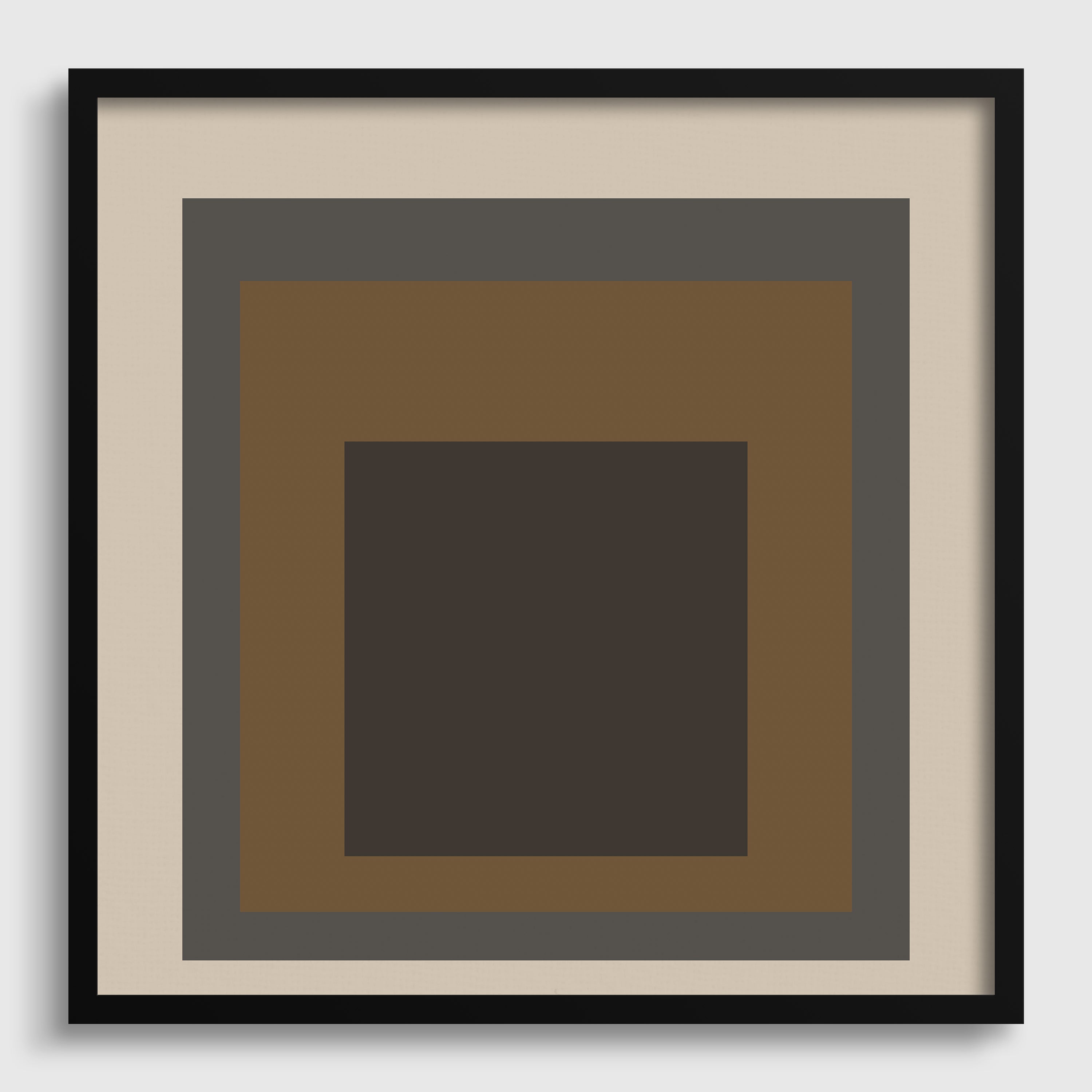 Josef Albers Inspired ‚ÄòSienna‚Äô Art Print: Mid - Century Modern Homage to the Square (1x1) - 9ArtPrints