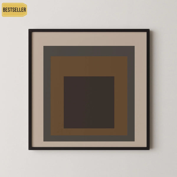 Sienna — Homage to the Square | Mid-Century Modern Art Print