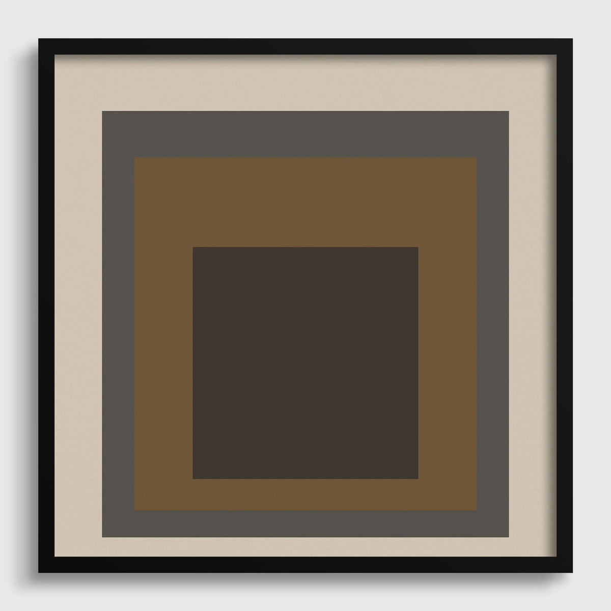 Sienna — Homage to the Square | Mid-Century Modern Art Print