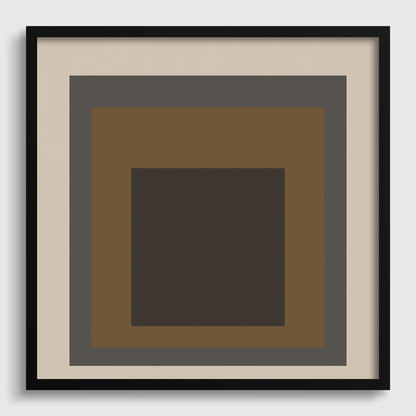 Sienna — Homage to the Square | Mid-Century Modern Art Print