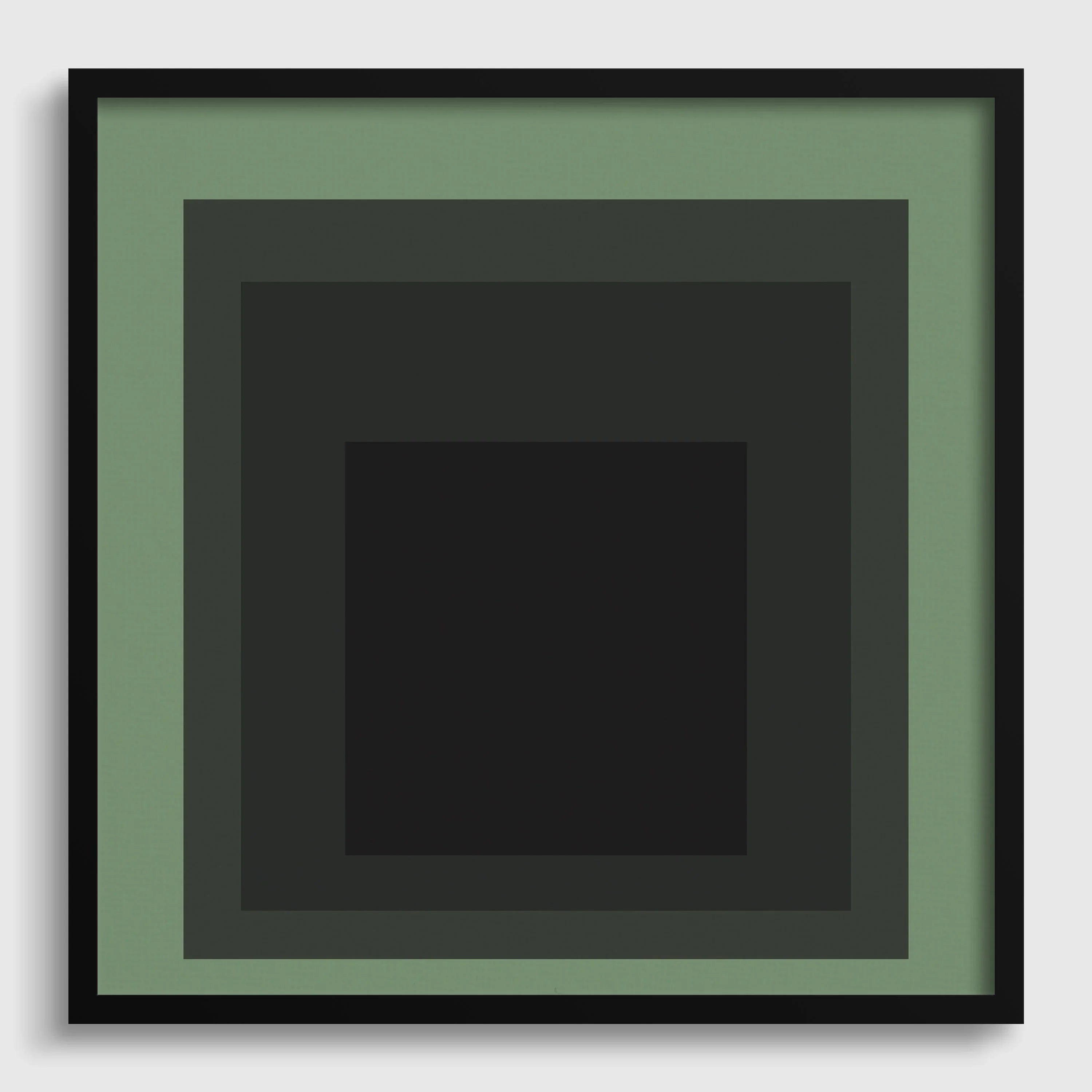Josef Albers Inspired 'Sleep' Giclee Print: Mid - Century Modern Art, Handframed Option - 9ArtPrints
