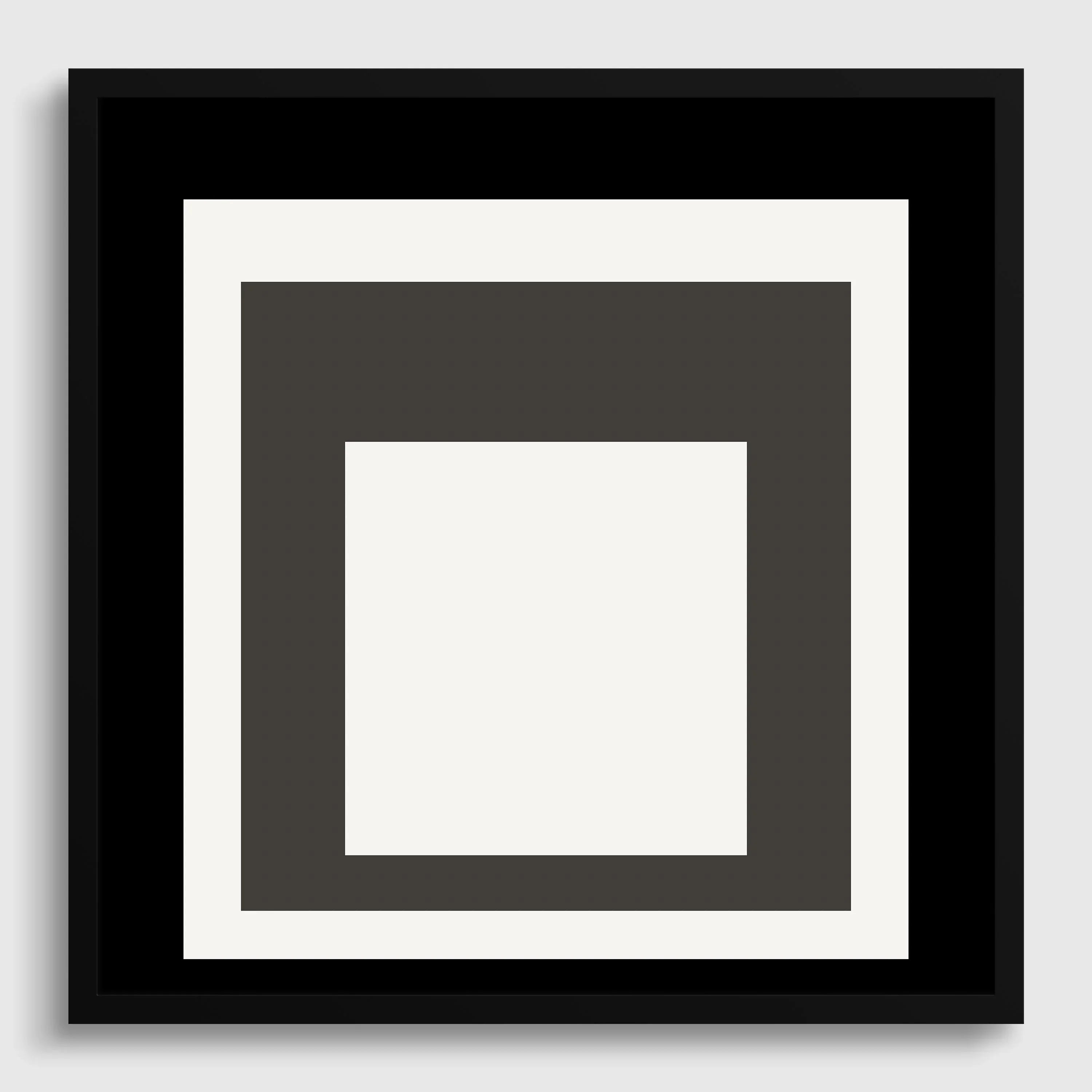 Josef Albers inspired 'Smoking' Giclee Print: Mid - Century Modern Art, Framed Option - 9ArtPrints