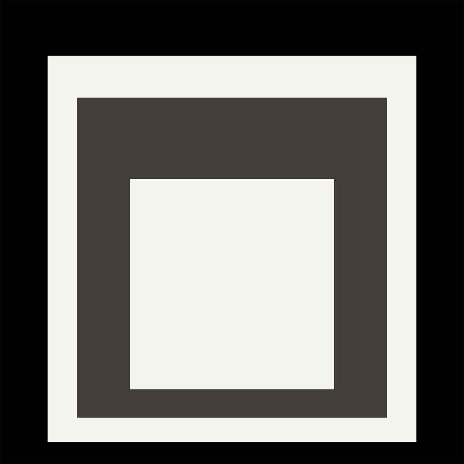 Josef Albers inspired 'Smoking' Giclee Print: Mid - Century Modern Art, Framed Option - 9ArtPrints