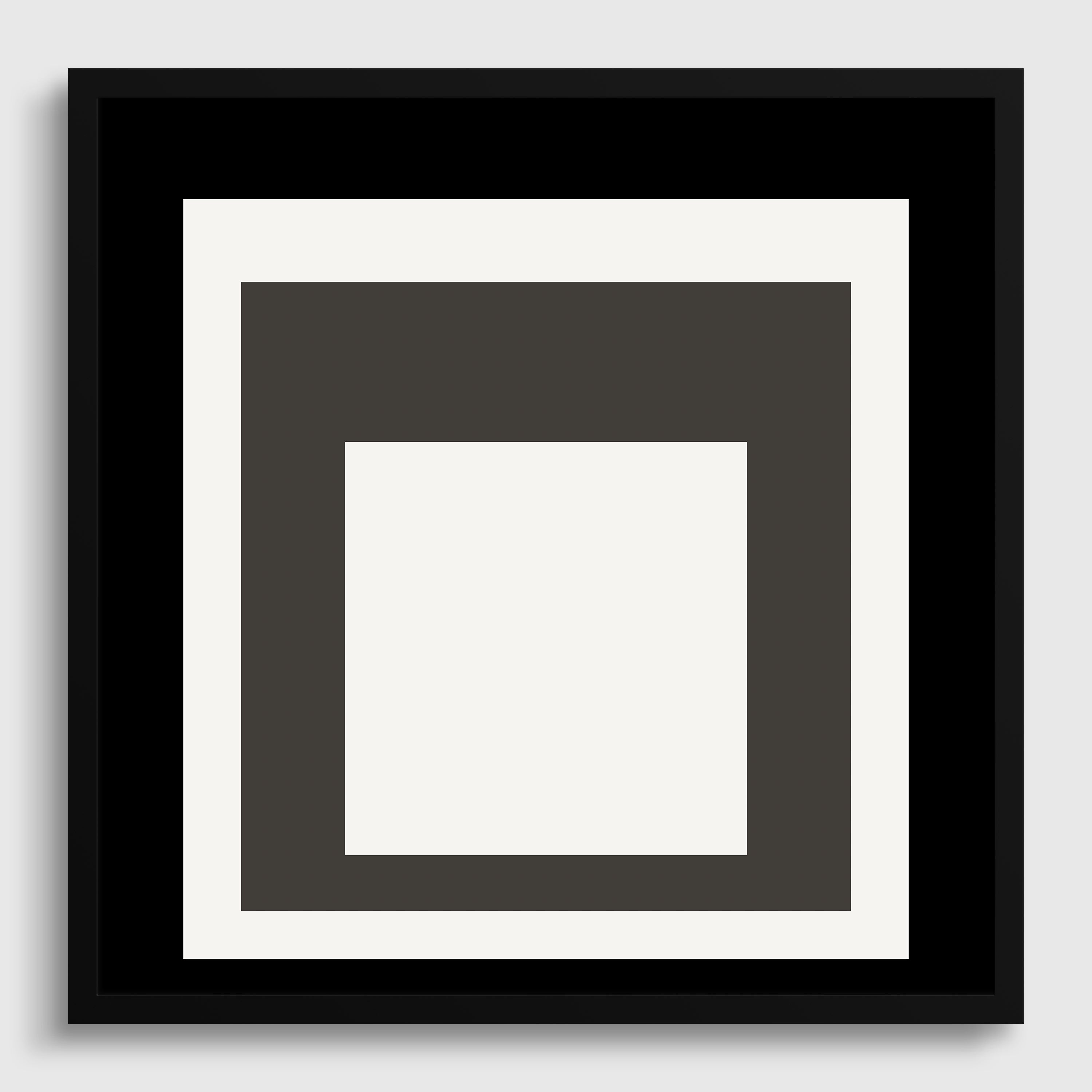 Josef Albers inspired 'Smoking' Giclée Print: Mid - Century Modern Art, Framed Option - 9ArtPrints
