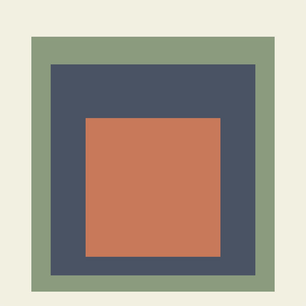 Tethys — Homage to the Square | Mid-Century Modern Art Print